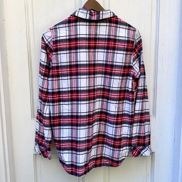 GAP + Pendleton Holiday Plaid Button Down Shirt/Pajama Top Sz S - Picture 8 of 13